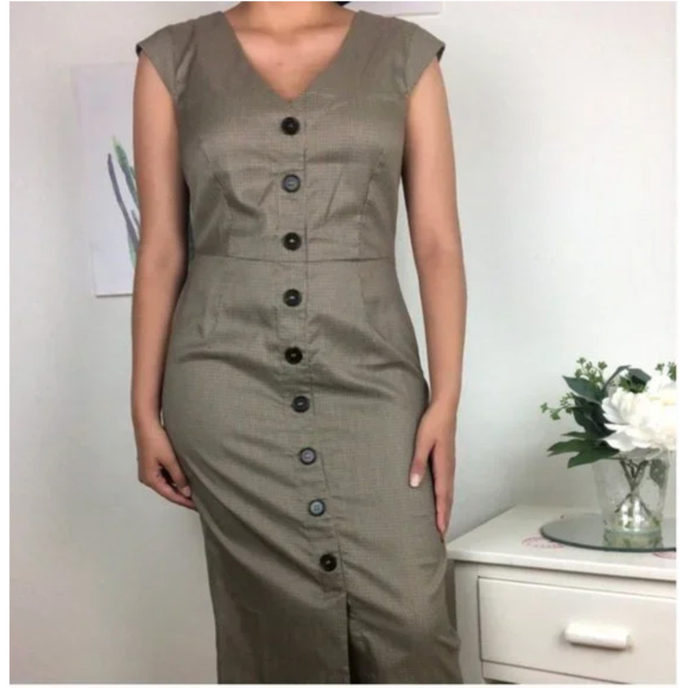 Walter Baker dress size‎ 10 Woven Deep V-Neck Straight work wear